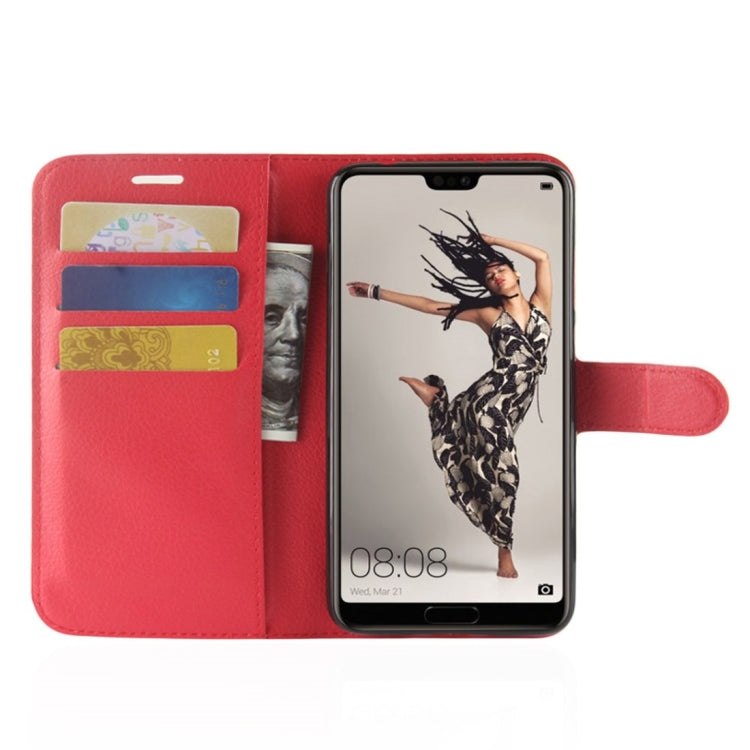 For Huawei  P20 Pro Litchi Texture Horizontal Flip Leather Case with Wallet & Holder & Card Slots