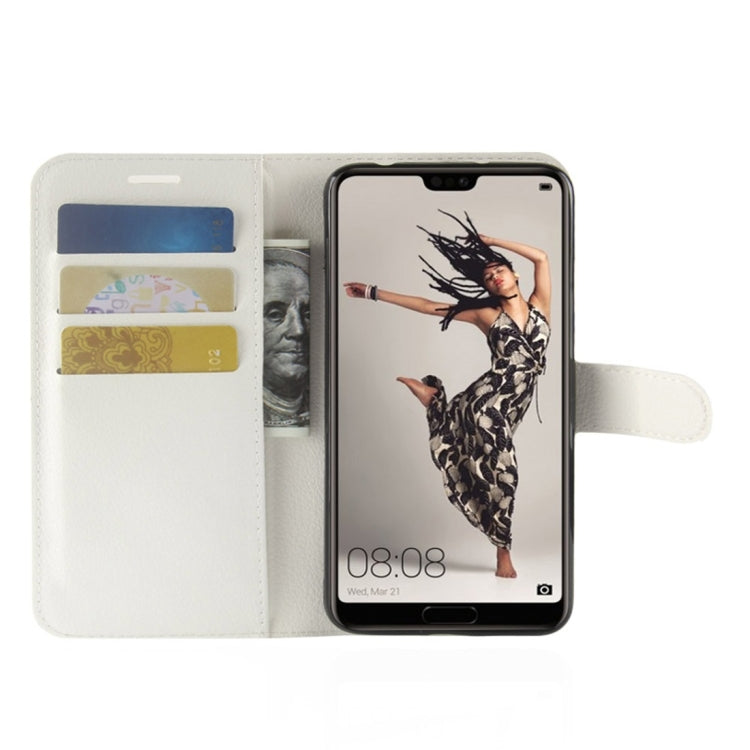For Huawei  P20 Pro Litchi Texture Horizontal Flip Leather Case with Wallet & Holder & Card Slots