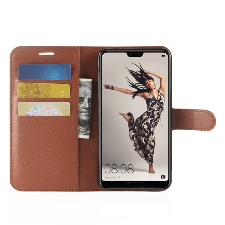 For Huawei  P20 Pro Litchi Texture Horizontal Flip Leather Case with Wallet & Holder & Card Slots