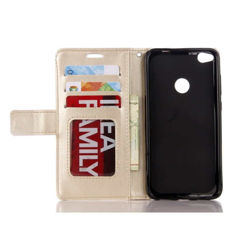 For Huawei  P8 Lite (2017) Mandragora Pattern Crystal Encrusted Horizontal Flip Leather Case with Card Slot & Holder & Wallet & Lanyard