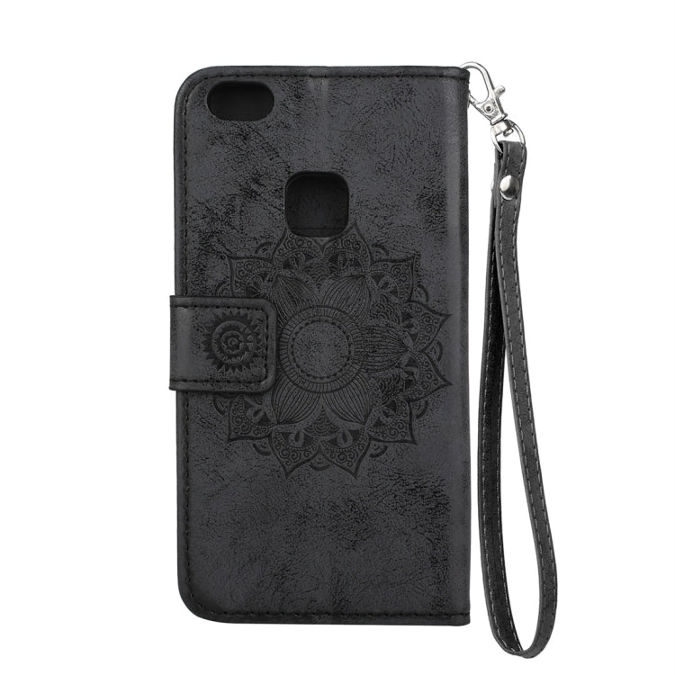 For Huawei  P10 Lite Mandragora Pattern Crystal Encrusted Horizontal Flip Leather Case with Card Slot & Holder & Wallet & Lanyard