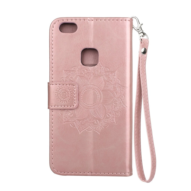 For Huawei  P10 Lite Mandragora Pattern Crystal Encrusted Horizontal Flip Leather Case with Card Slot & Holder & Wallet & Lanyard