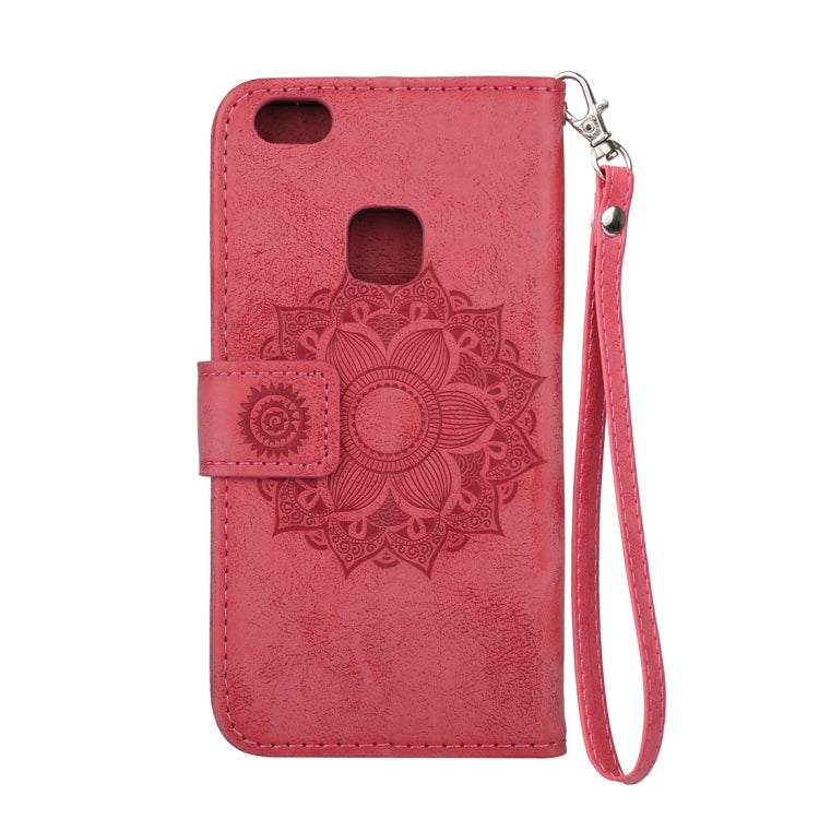 For Huawei  P10 Lite Mandragora Pattern Crystal Encrusted Horizontal Flip Leather Case with Card Slot & Holder & Wallet & Lanyard