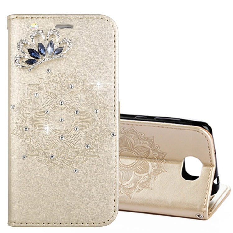 For Huawei  Y5II Mandragora Pattern Crystal Encrusted Horizontal Flip Leather Case with Card Slot & Holder & Wallet & Lanyard