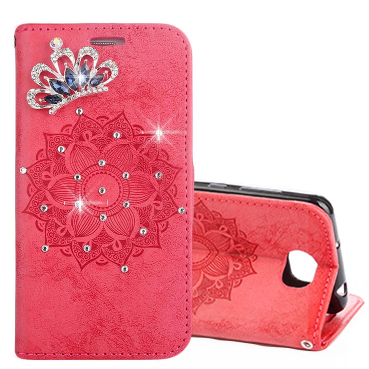For Huawei  Y5II Mandragora Pattern Crystal Encrusted Horizontal Flip Leather Case with Card Slot & Holder & Wallet & Lanyard