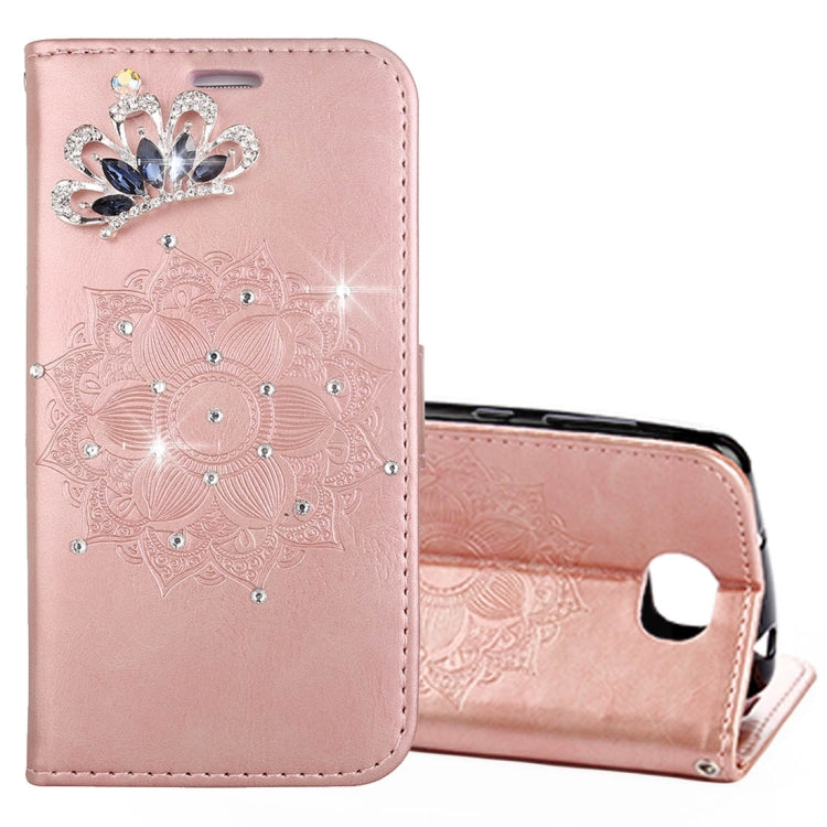 For Huawei  Y5II Mandragora Pattern Crystal Encrusted Horizontal Flip Leather Case with Card Slot & Holder & Wallet & Lanyard
