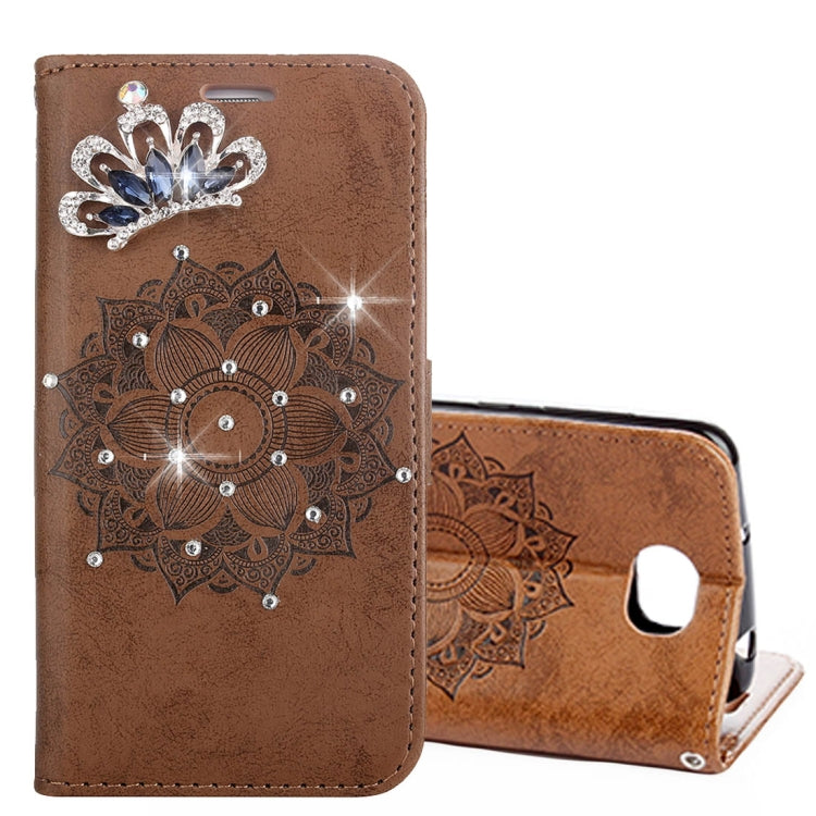 For Huawei  Y5II Mandragora Pattern Crystal Encrusted Horizontal Flip Leather Case with Card Slot & Holder & Wallet & Lanyard