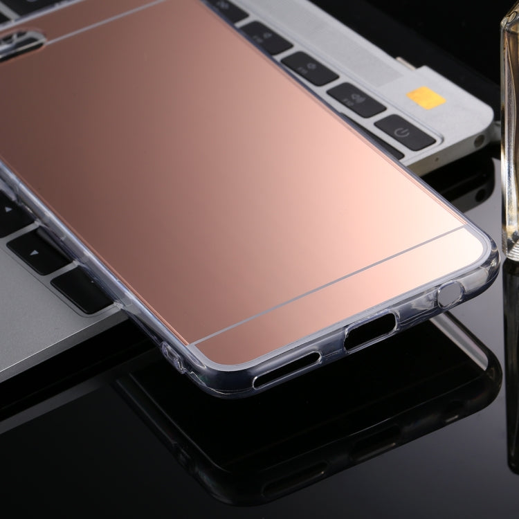 For Huawei Honor View 10 Acrylic + TPU Electroplating Mirror Protective Back Cover Case