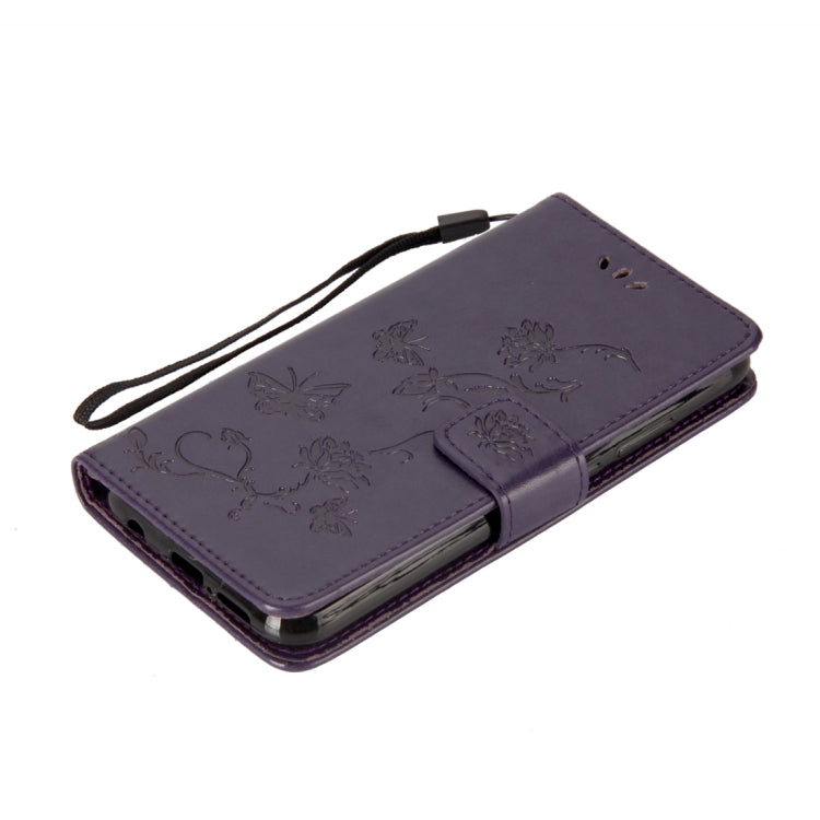 For Huawei P20 Lite Lotus Butterfly Pattern Horizontal Flip Leather Case with Holder & Card Slots & Wallet & Lanyard