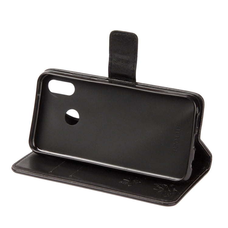 For Huawei P20 Lite Lotus Butterfly Pattern Horizontal Flip Leather Case with Holder & Card Slots & Wallet & Lanyard