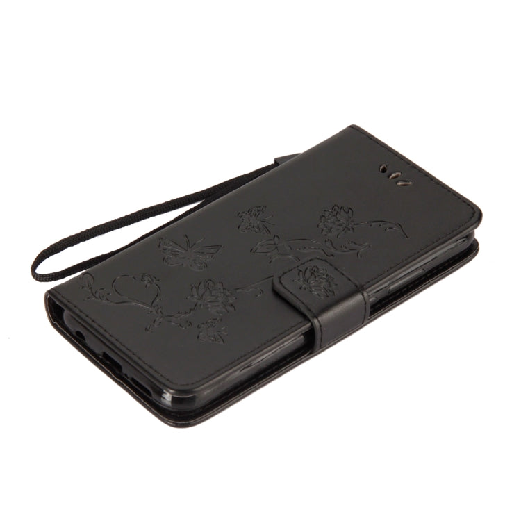 For Huawei P20 Lite Lotus Butterfly Pattern Horizontal Flip Leather Case with Holder & Card Slots & Wallet & Lanyard