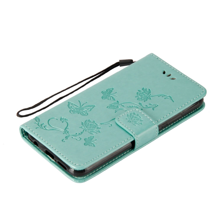 For Huawei P20 Lite Lotus Butterfly Pattern Horizontal Flip Leather Case with Holder & Card Slots & Wallet & Lanyard