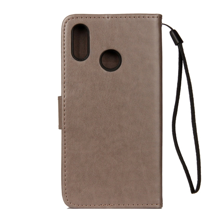 For Huawei P20 Lite Lotus Butterfly Pattern Horizontal Flip Leather Case with Holder & Card Slots & Wallet & Lanyard