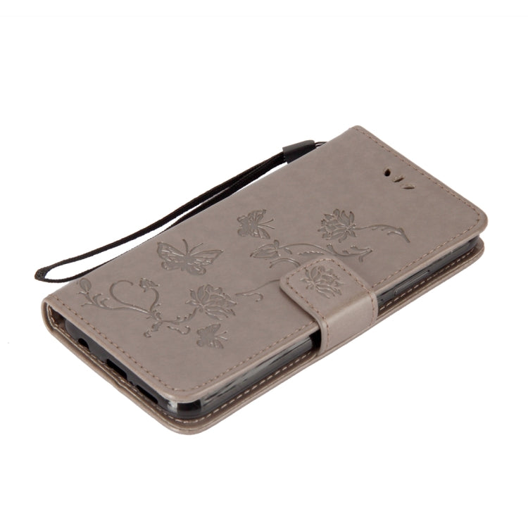 For Huawei P20 Lite Lotus Butterfly Pattern Horizontal Flip Leather Case with Holder & Card Slots & Wallet & Lanyard