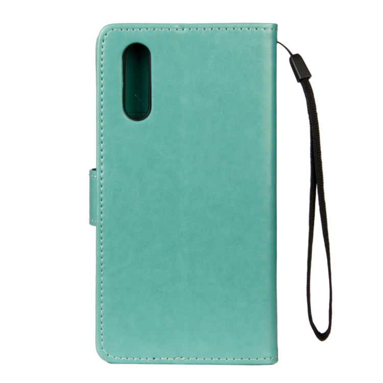 For Huawei P20 Lotus Butterfly Pattern Horizontal Flip Leather Case with Holder & Card Slots & Wallet & Lanyard