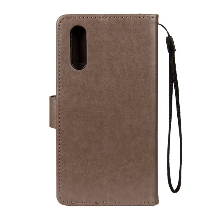 For Huawei P20 Lotus Butterfly Pattern Horizontal Flip Leather Case with Holder & Card Slots & Wallet & Lanyard