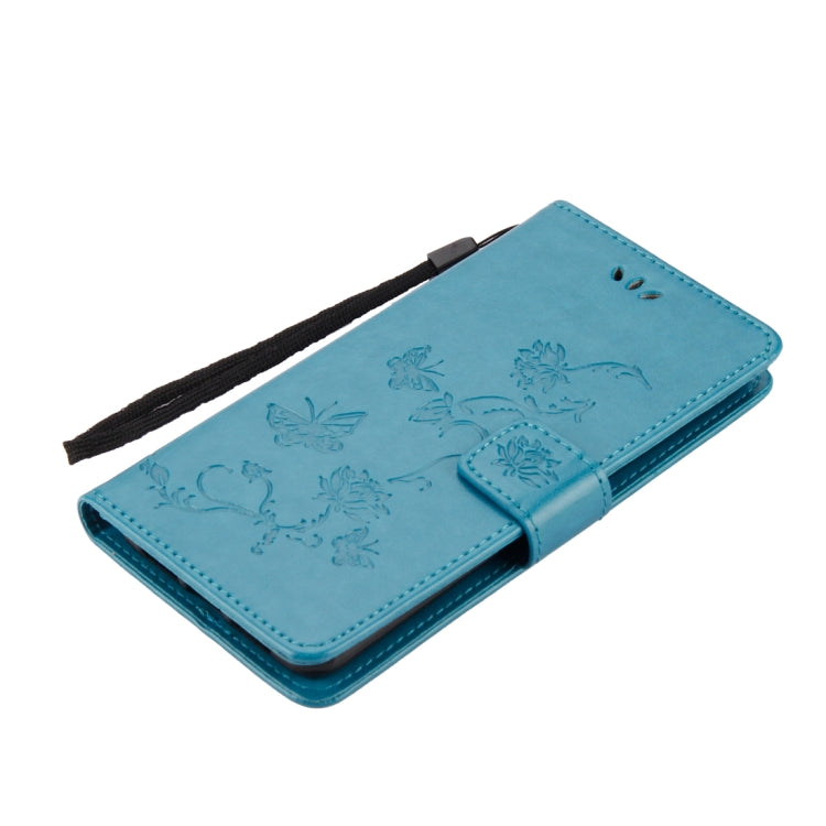 For Huawei P20 Lotus Butterfly Pattern Horizontal Flip Leather Case with Holder & Card Slots & Wallet & Lanyard