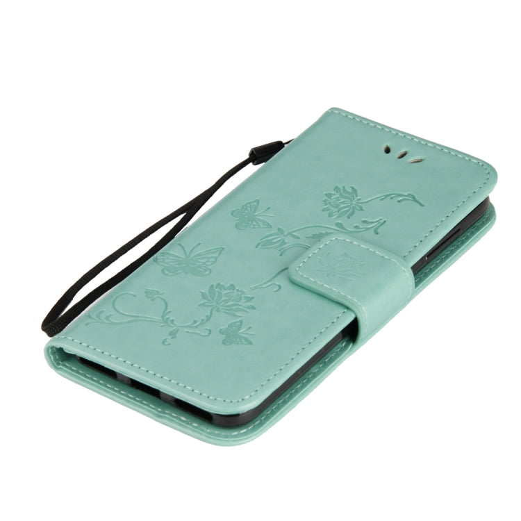 For Huawei Y9 (2018) Lotus Butterfly Pattern Horizontal Flip Leather Case with Holder & Card Slots & Wallet & Lanyard
