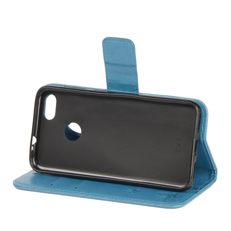 For Huawei Y9 (2018) Lotus Butterfly Pattern Horizontal Flip Leather Case with Holder & Card Slots & Wallet & Lanyard