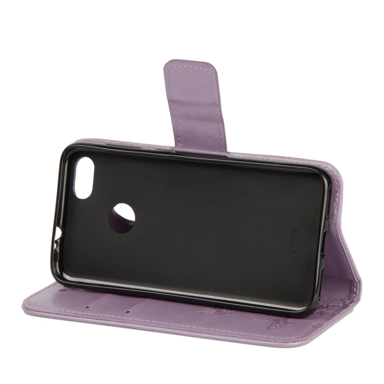 For Huawei Y9 (2018) Lotus Butterfly Pattern Horizontal Flip Leather Case with Holder & Card Slots & Wallet & Lanyard