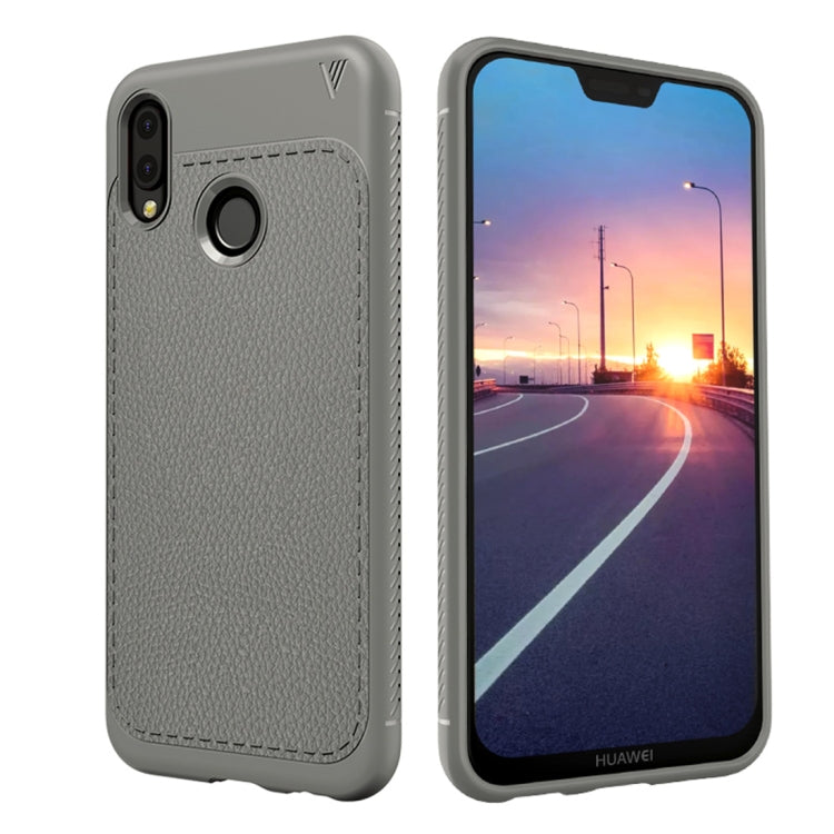 Lenuo Leshen Series for Huawei P20 Lite TPU Litchi Texture Dropproof Protective Back Cover Case
