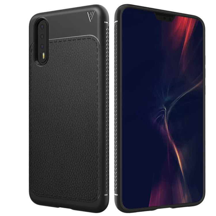 Lenuo Leshen Series Huawei P20 Pro TPU Litchi Texture Dropproof Protective Back Cover Case