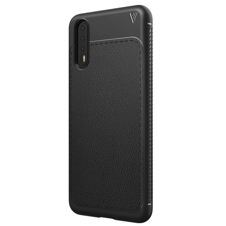 Lenuo Leshen Series Huawei P20 Pro TPU Litchi Texture Dropproof Protective Back Cover Case