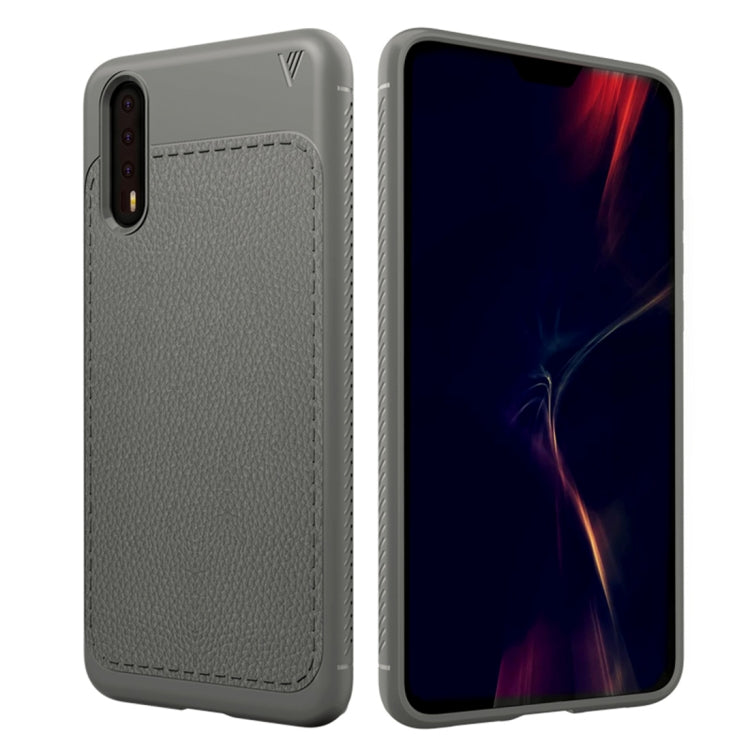 Lenuo Leshen Series Huawei P20 Pro TPU Litchi Texture Dropproof Protective Back Cover Case