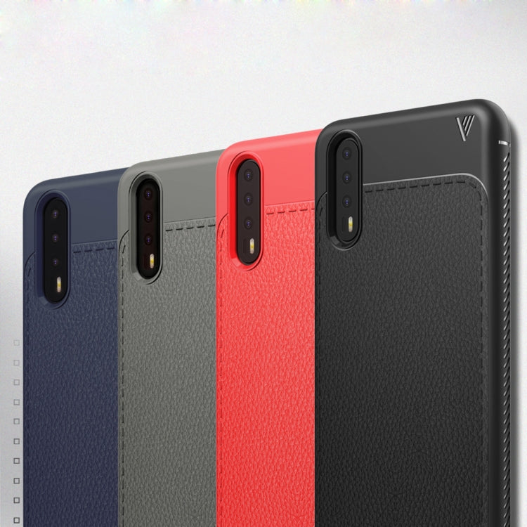 Lenuo Leshen Series Huawei P20 Pro TPU Litchi Texture Dropproof Protective Back Cover Case