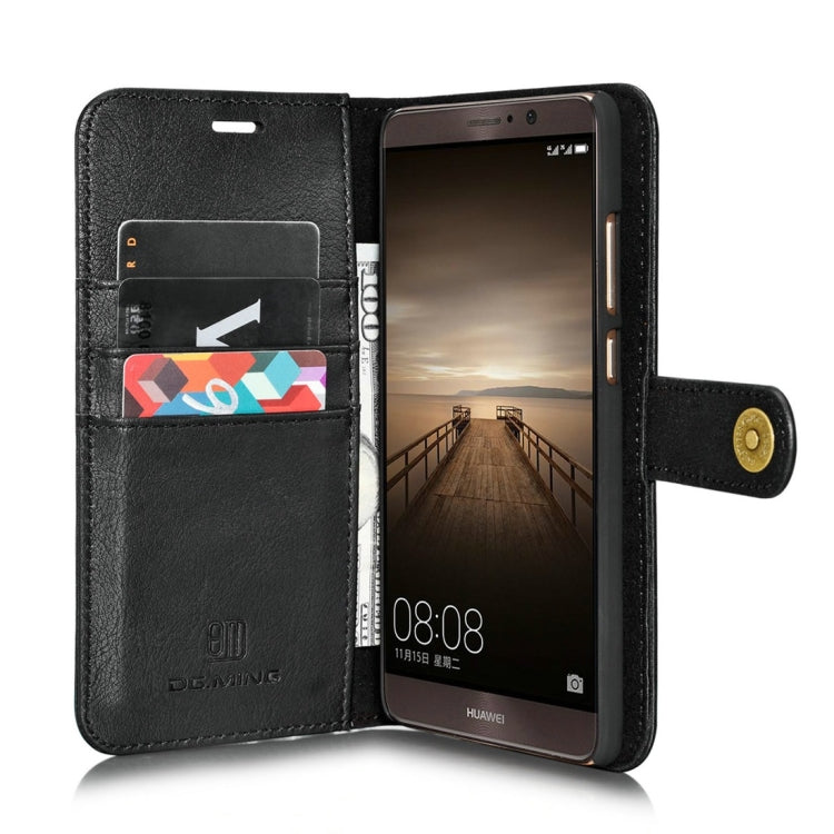 For Huawei Mate 9 Crazy Horse Texture Horizontal Flip Detachable Magnetic Protective Case with Holder & Card Slots & Wallet