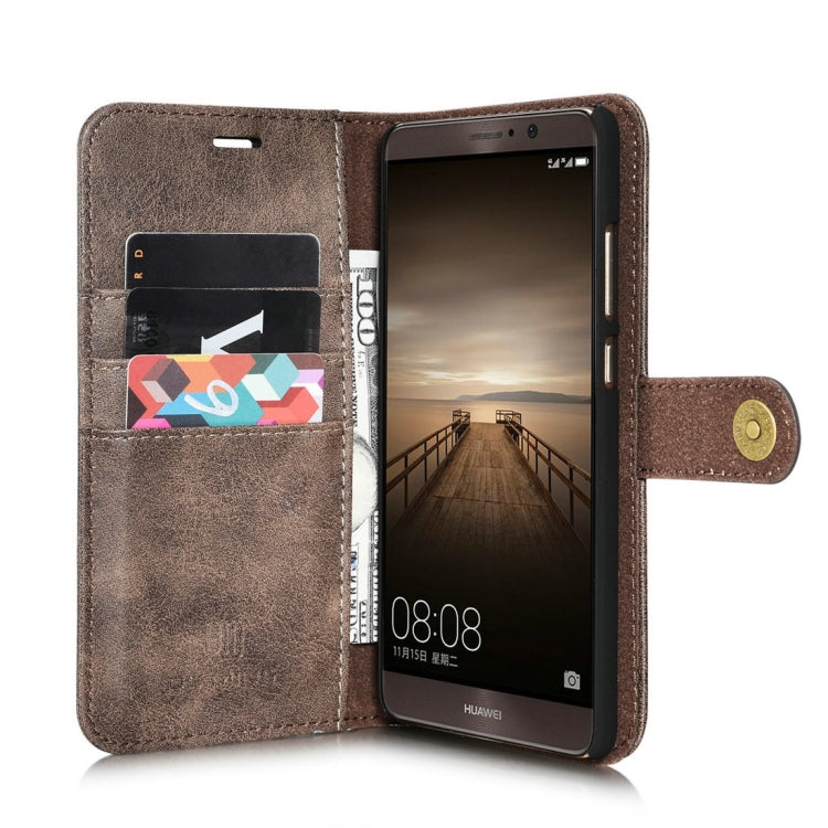 For Huawei Mate 9 Crazy Horse Texture Horizontal Flip Detachable Magnetic Protective Case with Holder & Card Slots & Wallet
