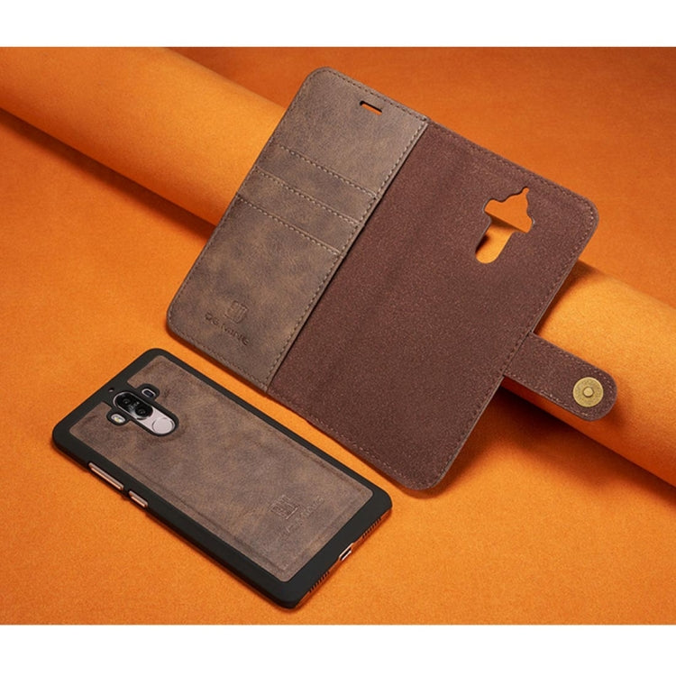 For Huawei Mate 9 Crazy Horse Texture Horizontal Flip Detachable Magnetic Protective Case with Holder & Card Slots & Wallet