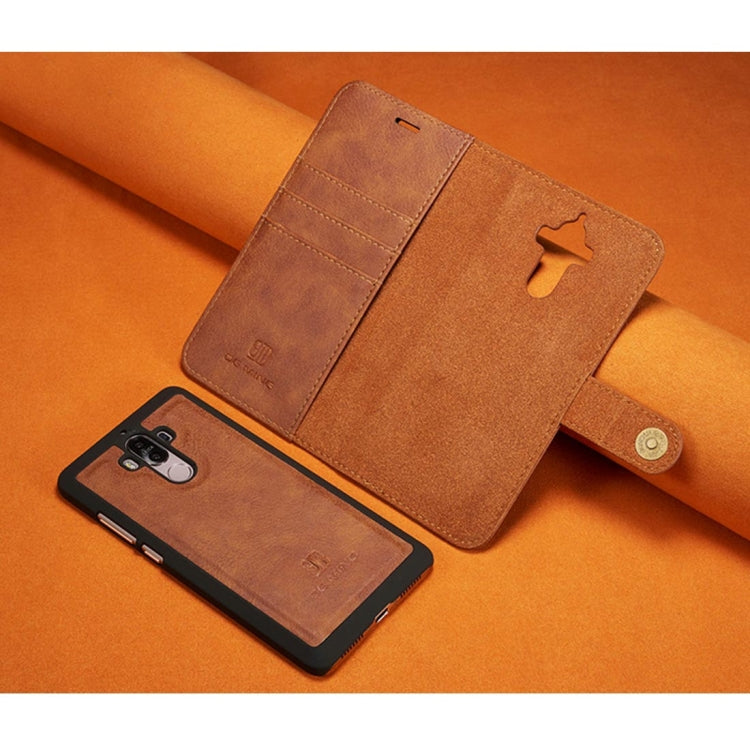 For Huawei Mate 9 Crazy Horse Texture Horizontal Flip Detachable Magnetic Protective Case with Holder & Card Slots & Wallet