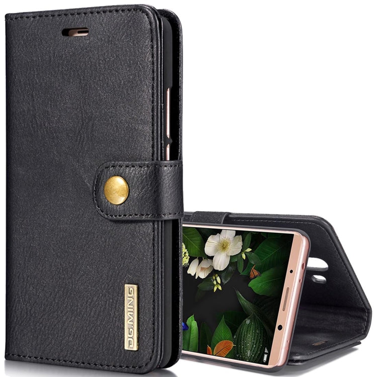 For Huawei Mate 10 Crazy Horse Texture Horizontal Flip Detachable Magnetic Protective Case with Holder & Card Slots & Wallet