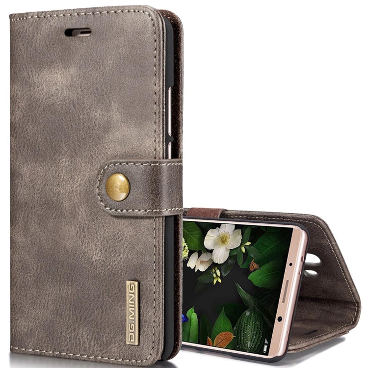 For Huawei Mate 10 Crazy Horse Texture Horizontal Flip Detachable Magnetic Protective Case with Holder & Card Slots & Wallet