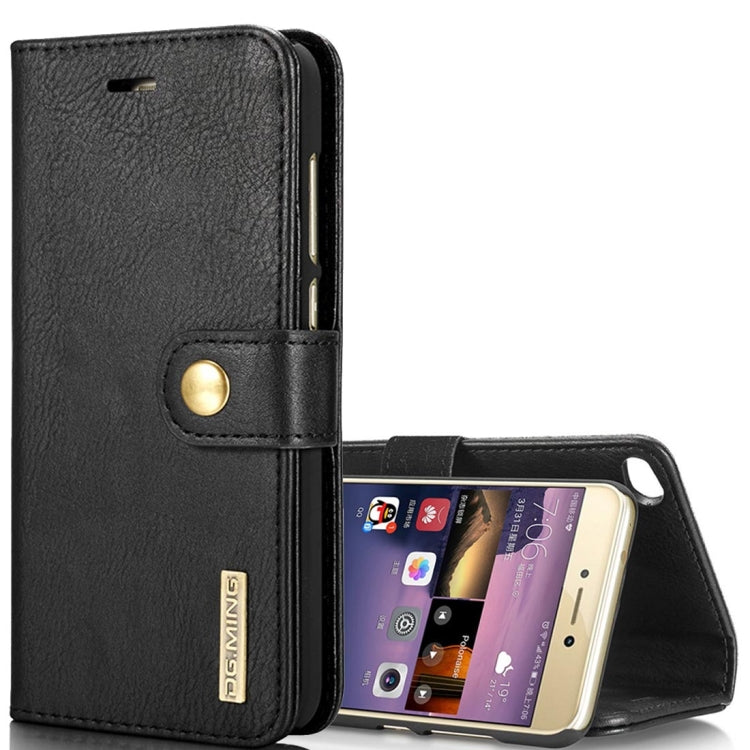 For Huawei P8 Lite (2017) Crazy Horse Texture Horizontal Flip Detachable Magnetic Protective Case with Holder & Card Slots & Wallet