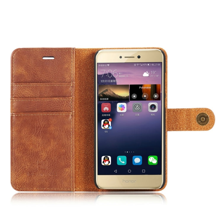 For Huawei P8 Lite (2017) Crazy Horse Texture Horizontal Flip Detachable Magnetic Protective Case with Holder & Card Slots & Wallet