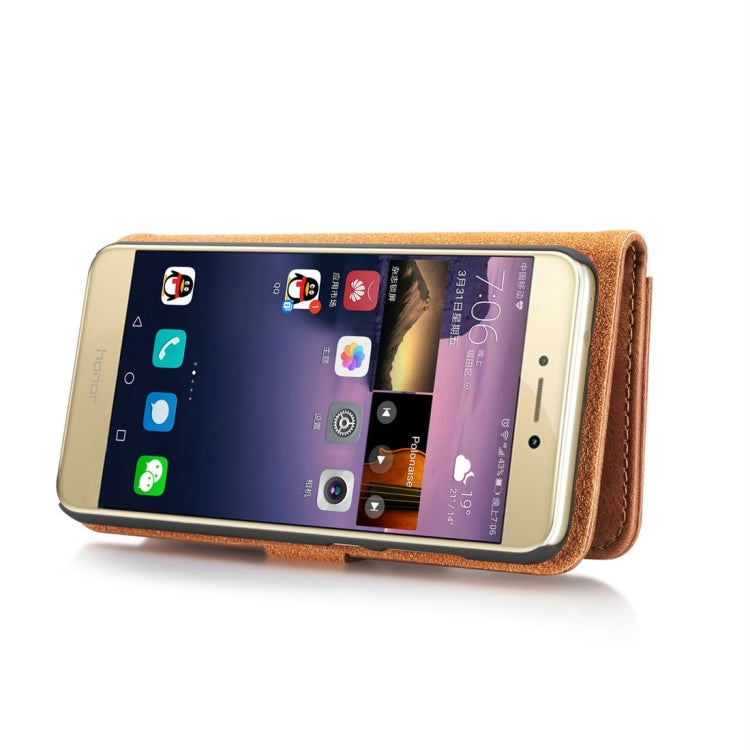 For Huawei P8 Lite (2017) Crazy Horse Texture Horizontal Flip Detachable Magnetic Protective Case with Holder & Card Slots & Wallet