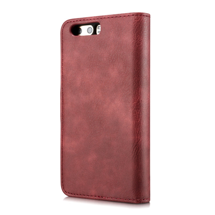 For Huawei P10 Crazy Horse Texture Horizontal Flip Detachable Magnetic Protective Case with Holder & Card Slots & Wallet