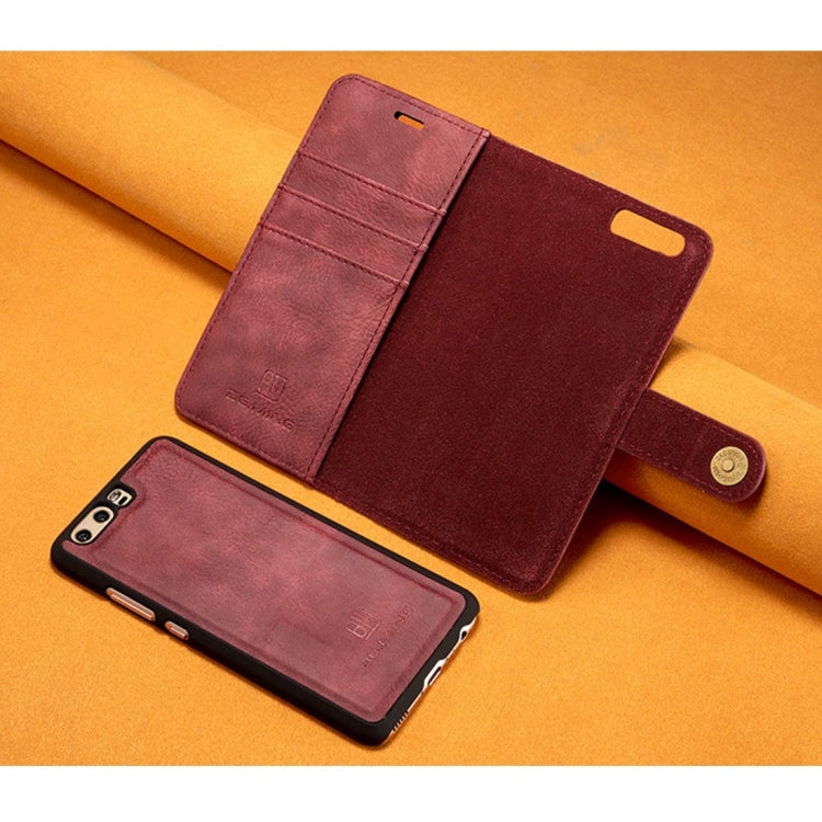 For Huawei P10 Crazy Horse Texture Horizontal Flip Detachable Magnetic Protective Case with Holder & Card Slots & Wallet