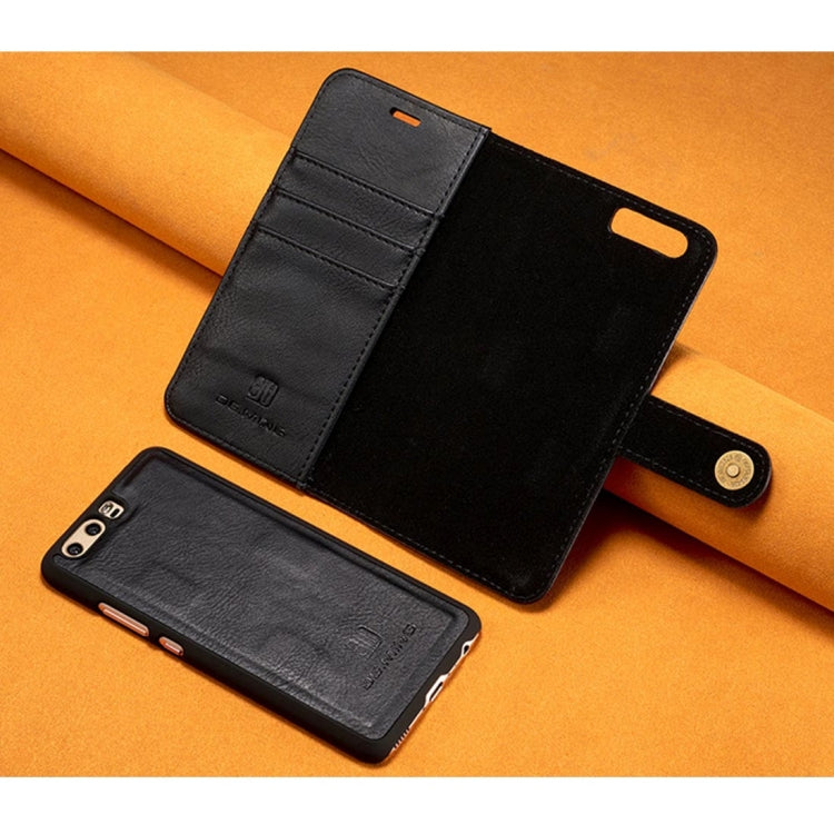 For Huawei P10 Plus Crazy Horse Texture Horizontal Flip Detachable Magnetic Protective Case with Holder & Card Slots & Wallet