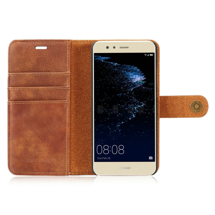 For Huawei P10 Plus Crazy Horse Texture Horizontal Flip Detachable Magnetic Protective Case with Holder & Card Slots & Wallet