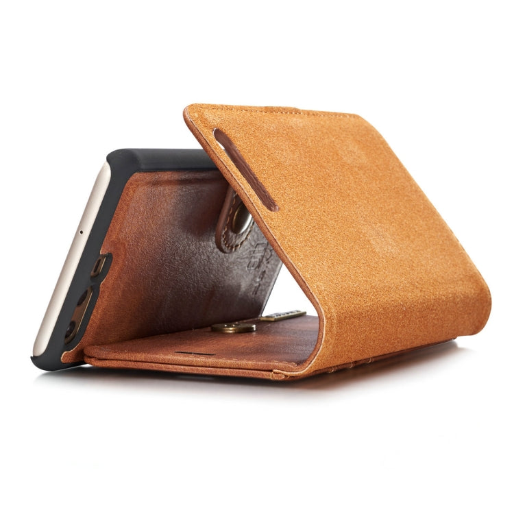 For Huawei P10 Plus Crazy Horse Texture Horizontal Flip Detachable Magnetic Protective Case with Holder & Card Slots & Wallet