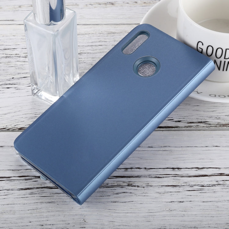 For Huawei P20 Lite Electroplating Mirror Horizontal Flip Leather Case with Holder