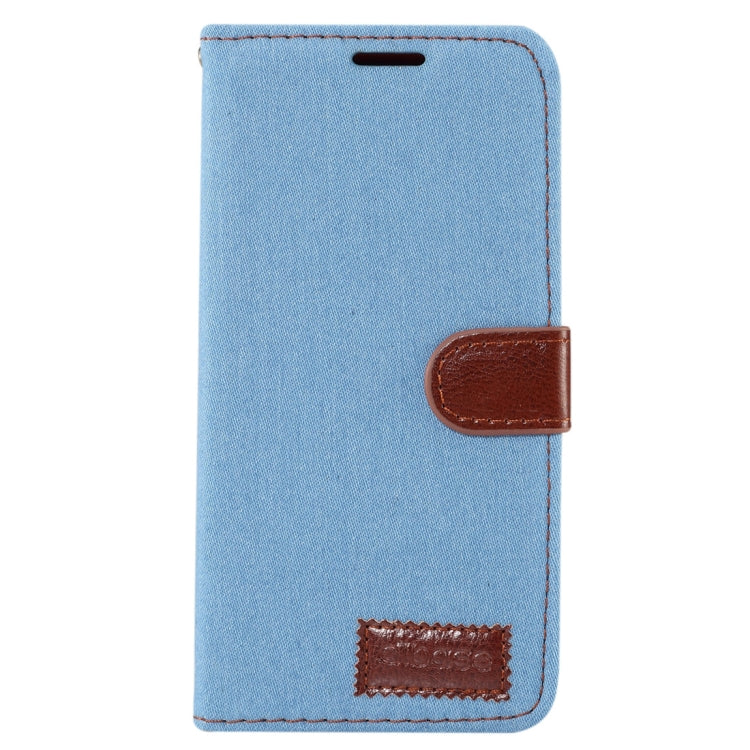 Dibase for Huawei P20 Texture Horizontal Flip Leather Case with Holder & Card Slots (Baby Blue)