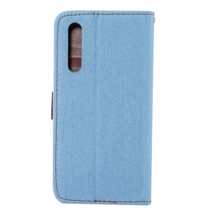 Dibase for Huawei P20 Texture Horizontal Flip Leather Case with Holder & Card Slots (Baby Blue)