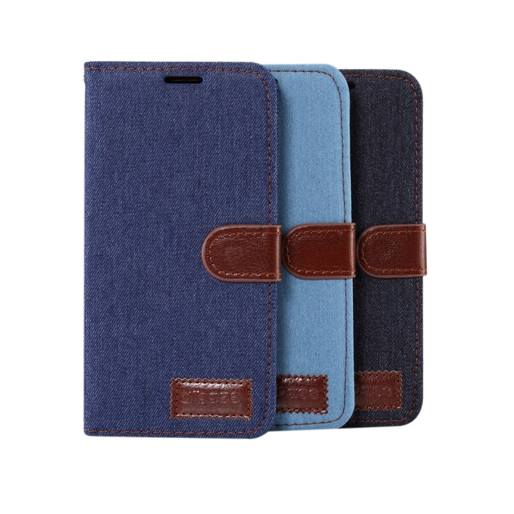 Dibase for Huawei P20 Texture Horizontal Flip Leather Case with Holder & Card Slots (Baby Blue)