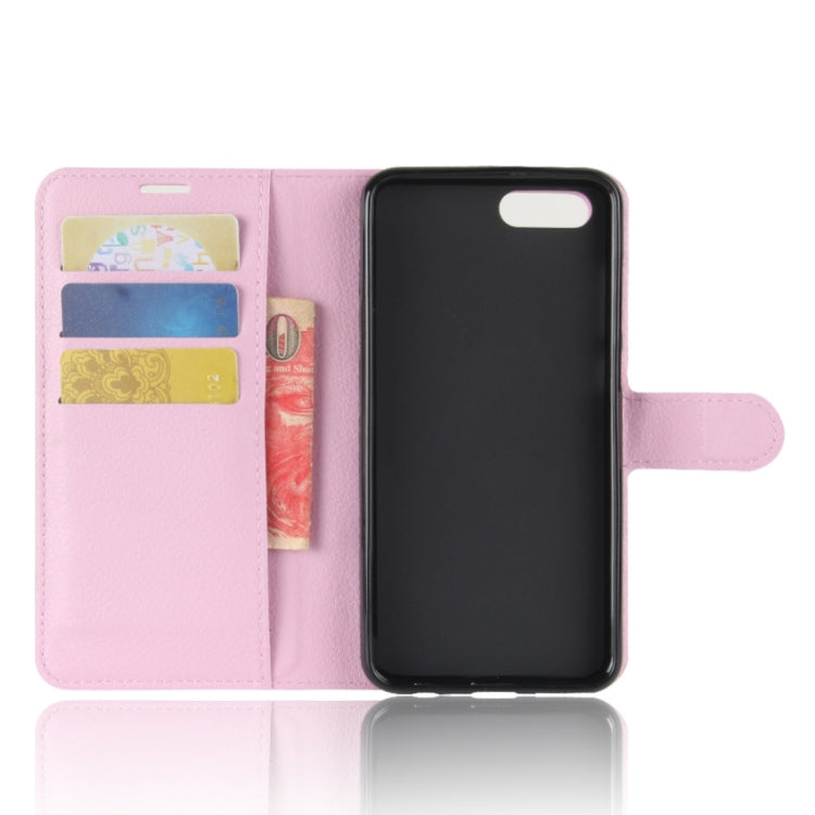 For Huawei  Honor View 10 Litchi Texture Horizontal Flip Leather Case with Holder & Card Slots & Wallet