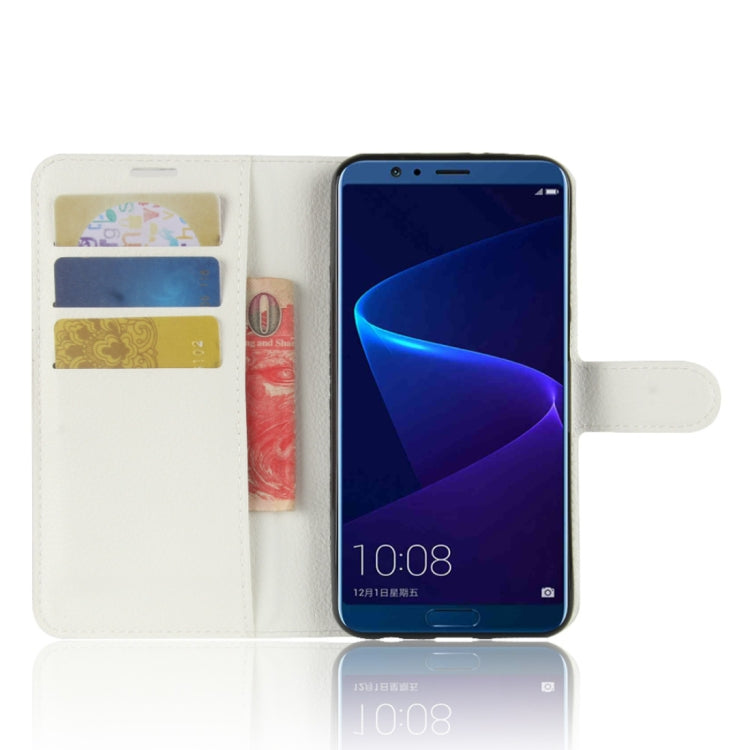 For Huawei  Honor View 10 Litchi Texture Horizontal Flip Leather Case with Holder & Card Slots & Wallet
