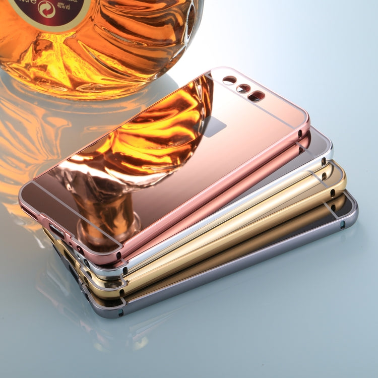 For Huawei P10 Electroplating + PC Mirror Protective Back Cover Case
